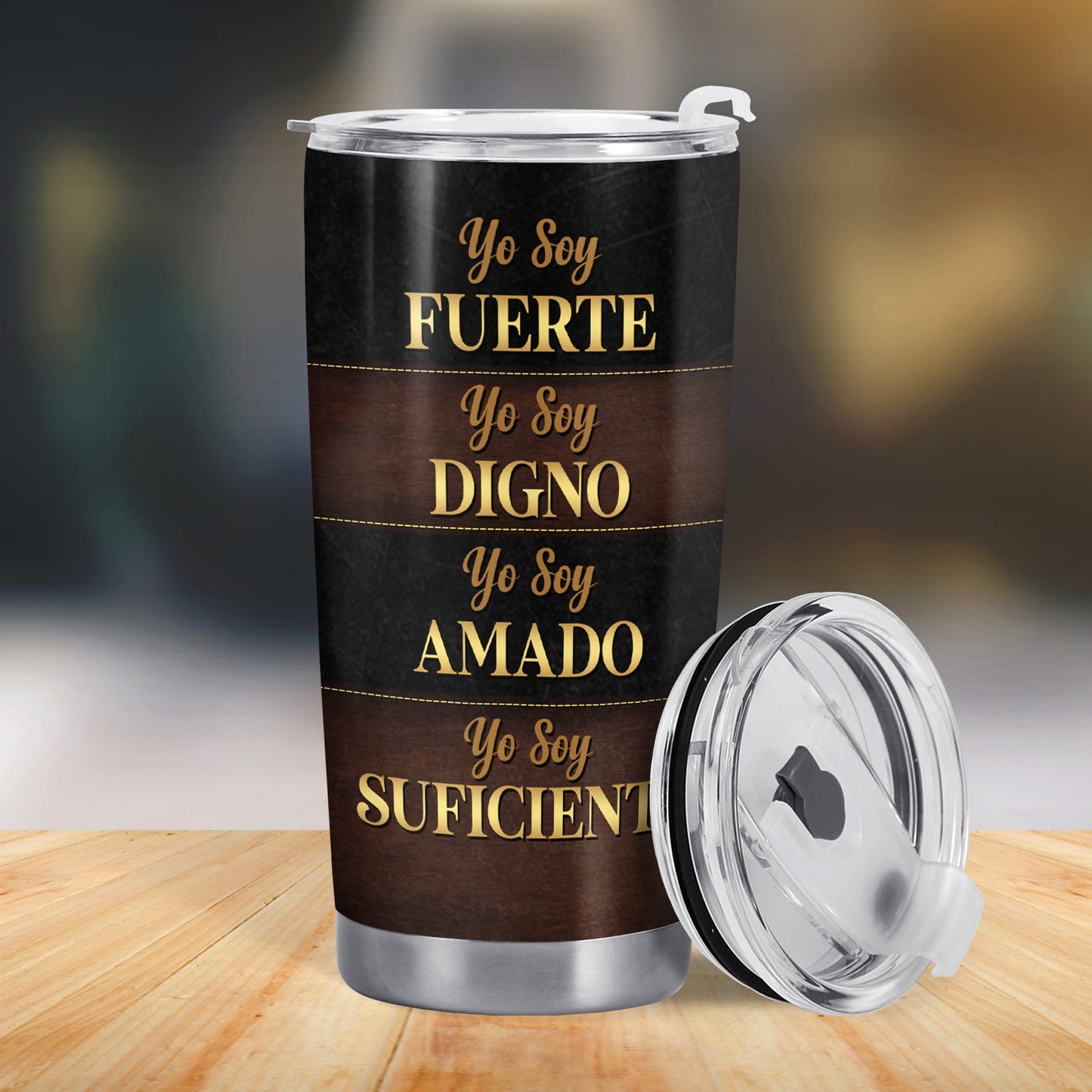 Yo Soy - Vaso de acero inoxidable personalizado de 20 oz y 30 oz - FT003_TB