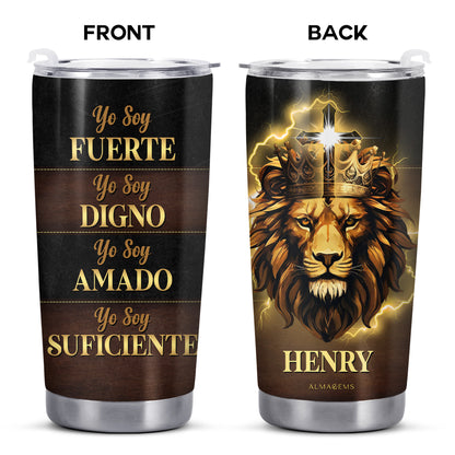 Yo Soy - Vaso de acero inoxidable personalizado de 20 oz y 30 oz - FT003_TB