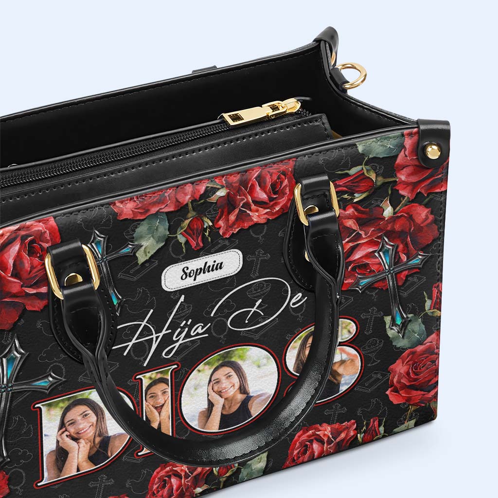 Hija De Dios - Personalized Custom Leather Handbag - FT005_HB