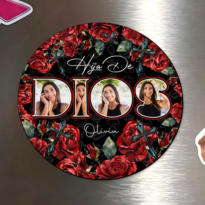 Hija De Dios Personalized Fridge Magnet