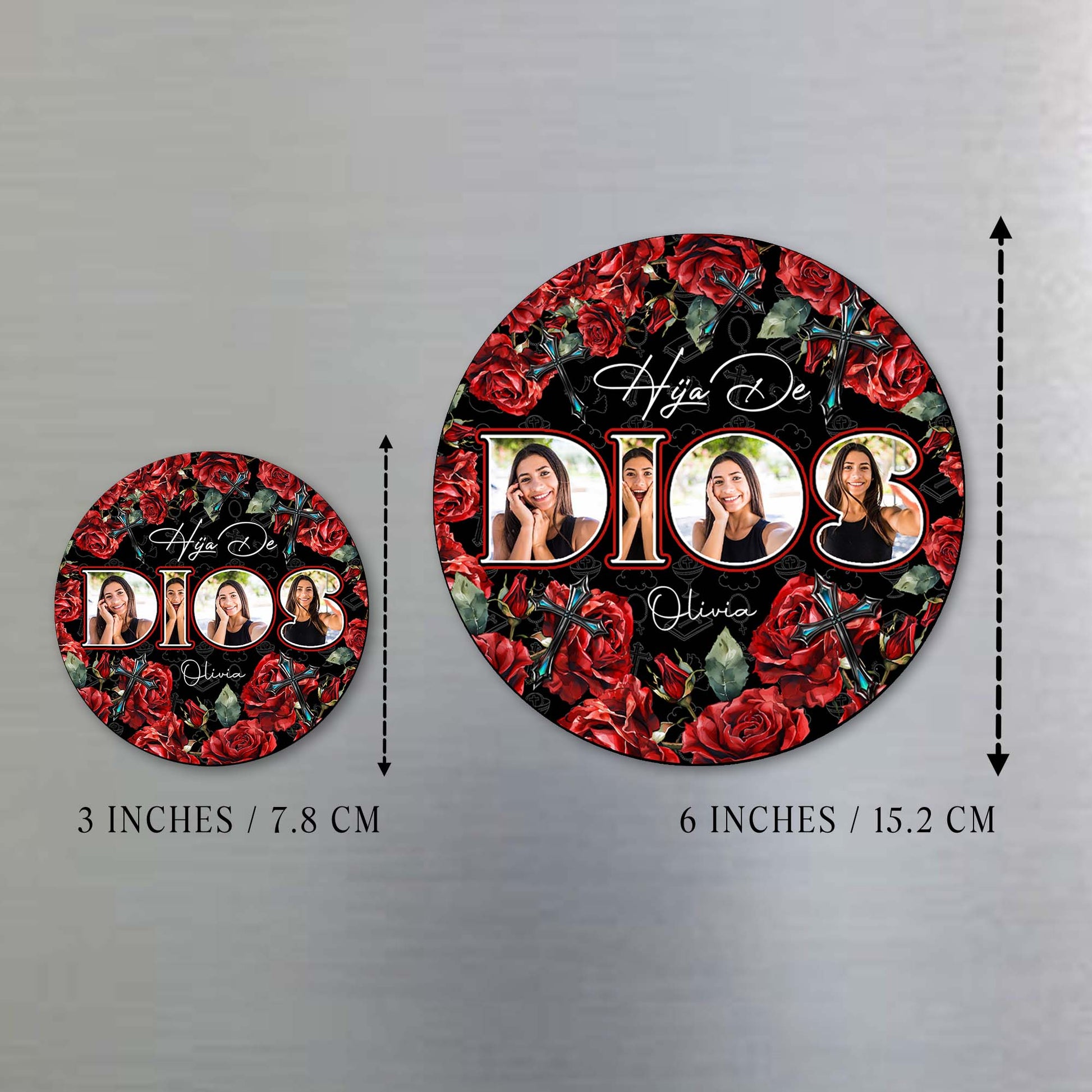 Hija De Dios Personalized Fridge Magnet