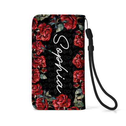 HIJA DE DIOS - Cartera de cuero personalizada para teléfono - FT005_PW