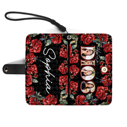 HIJA DE DIOS - Cartera de cuero personalizada para teléfono - FT005_PW