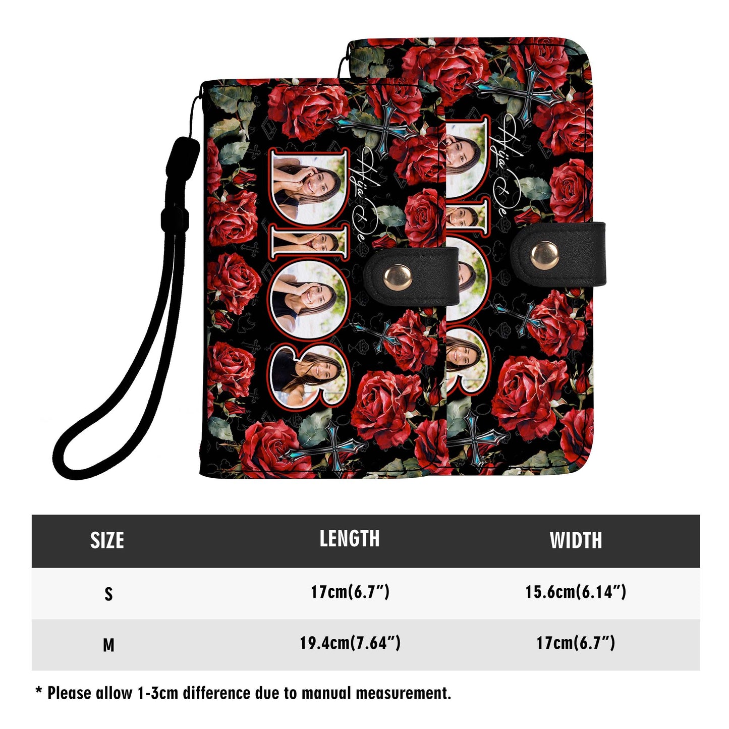 HIJA DE DIOS - Cartera de cuero personalizada para teléfono - FT005_PW