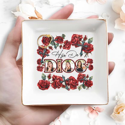 HIJA DE DIOS - Personalized Custom Jewelry Dish - FT005_SCRD