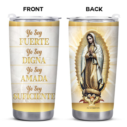 Guadalupe Faith - Vaso de acero inoxidable personalizado de 20 oz y 30 oz - FT006_TB