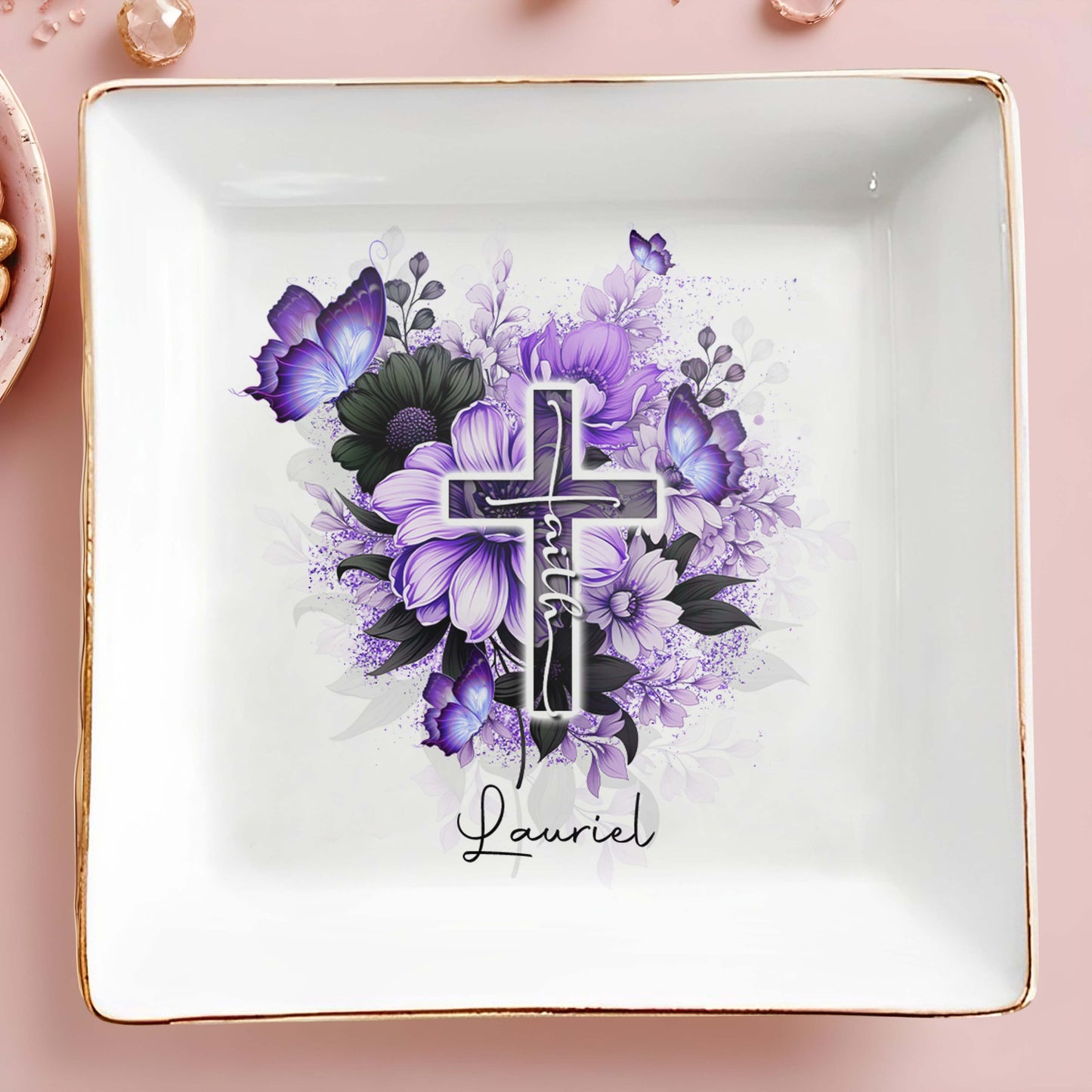 FAITH - Personalized Custom Jewelry Dish - FT007_SCRD