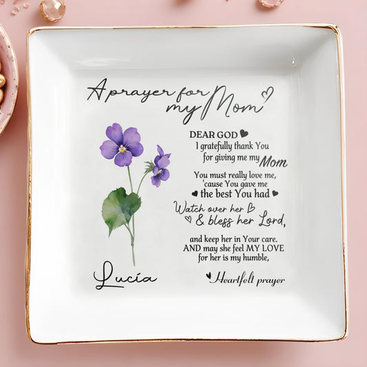 Dear God - Personalized Custom Jewelry Dish - FT008_SCRD