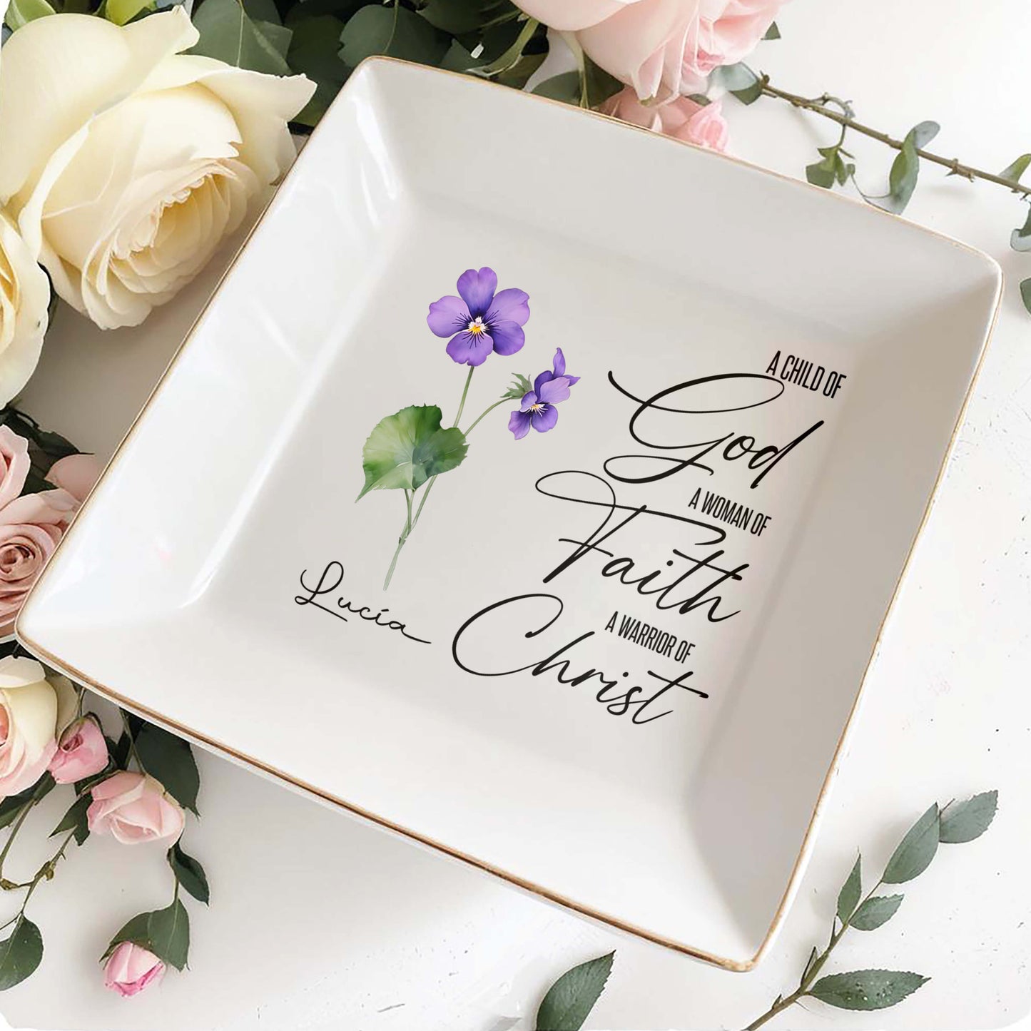 A Child Of GOD - Personalized Custom Jewelry Dish - FT011_SCRD