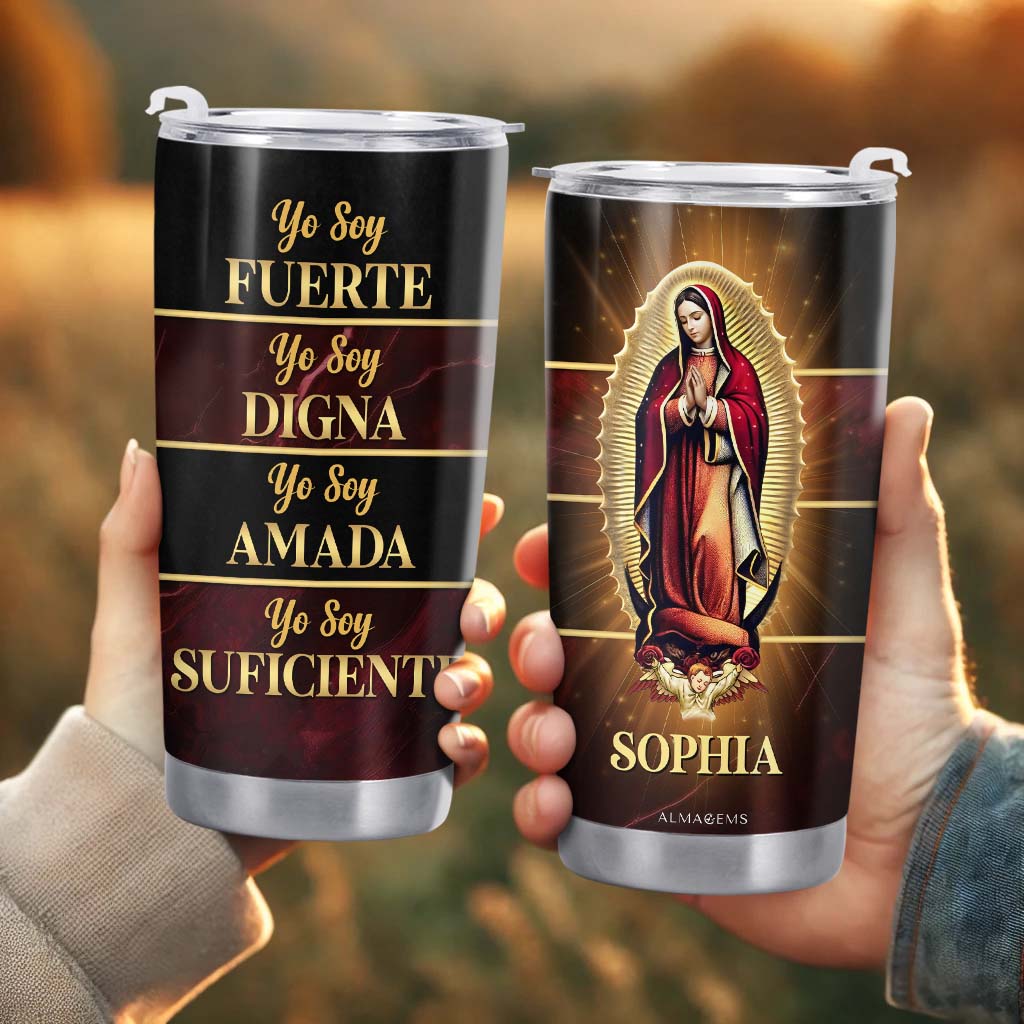 Guadalupe Faith - Vaso de acero inoxidable personalizado de 20 oz y 30 oz - FT012_TB