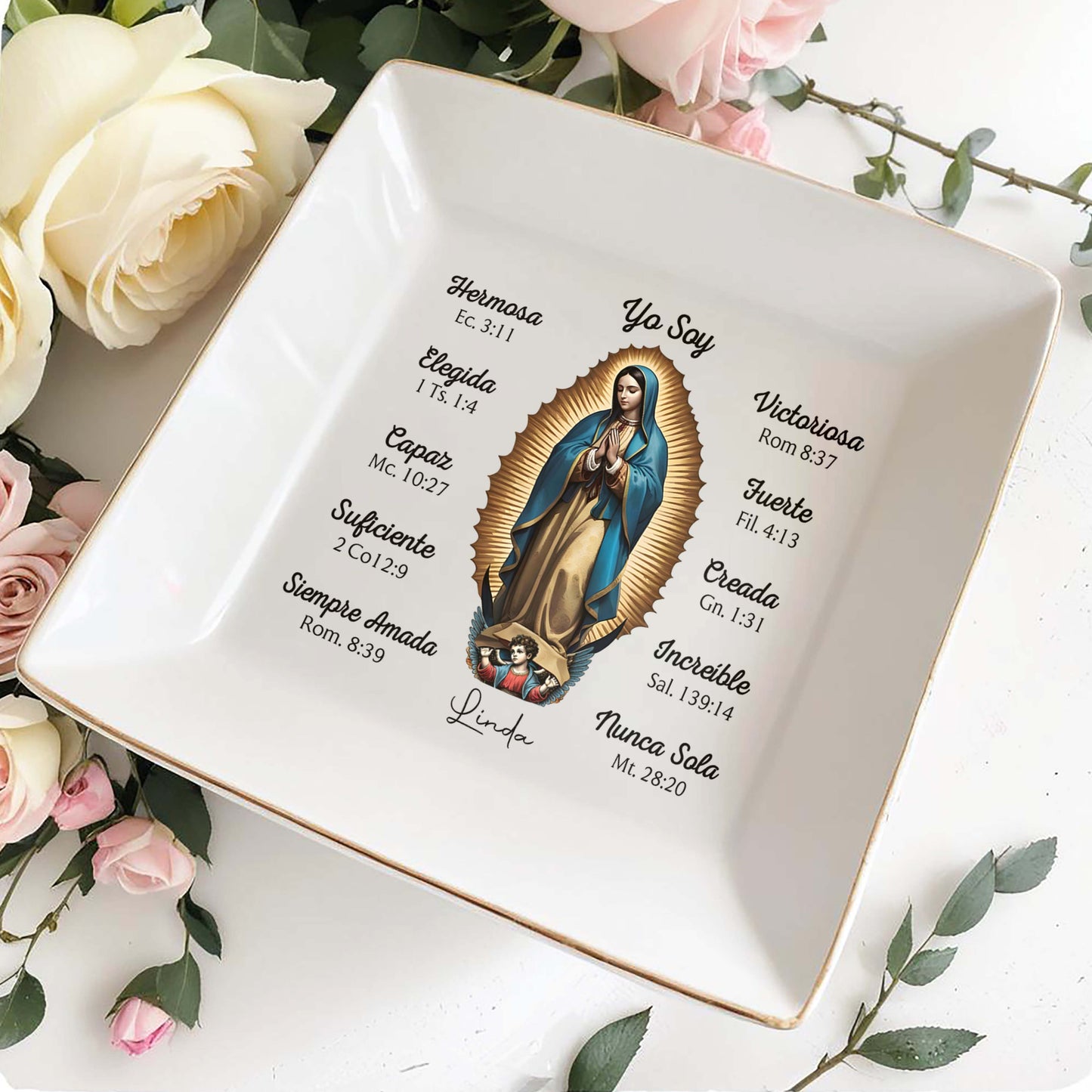 Yo Soy - Personalized Custom Jewelry Dish - FT012_SCRD