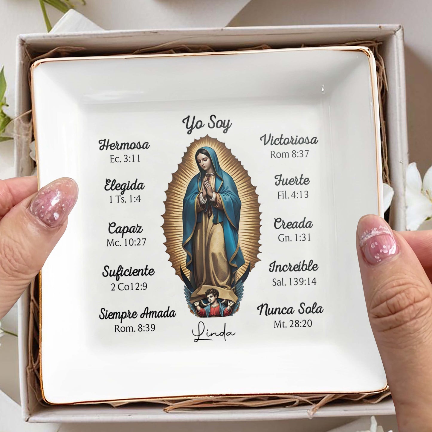 Yo Soy - Personalized Custom Jewelry Dish - FT012_SCRD