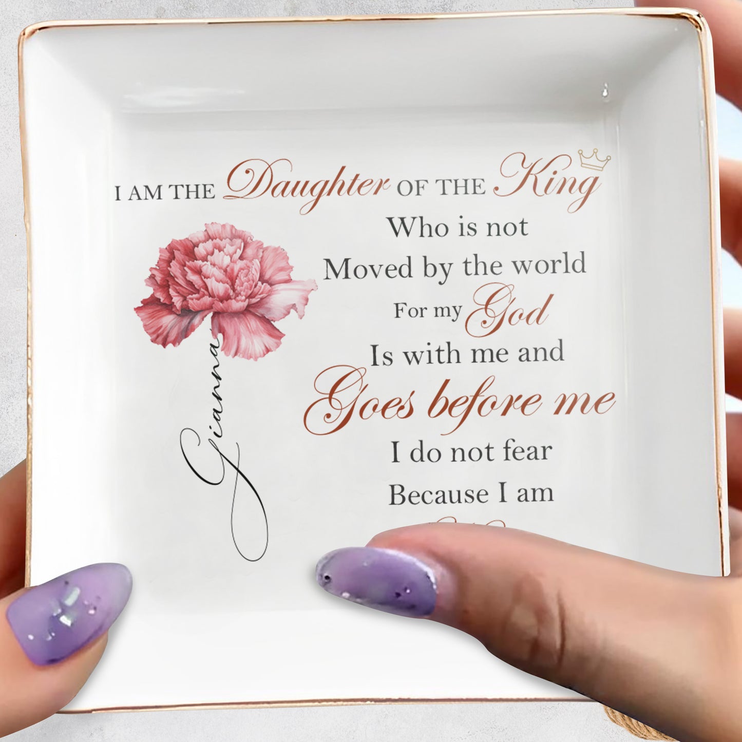 I Am The Daughter Of The King Inspirational Quote