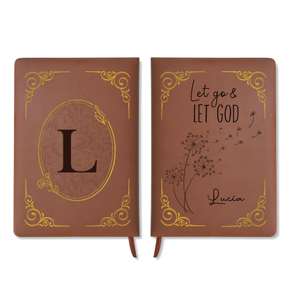 Let Go And Let God Custom Monogram Journal