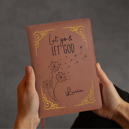 Let Go And Let God Custom Monogram Journal