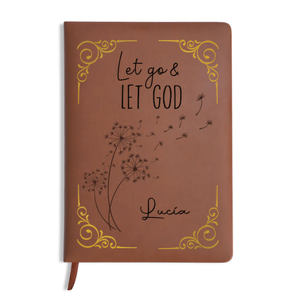 Let Go And Let God Custom Monogram Journal