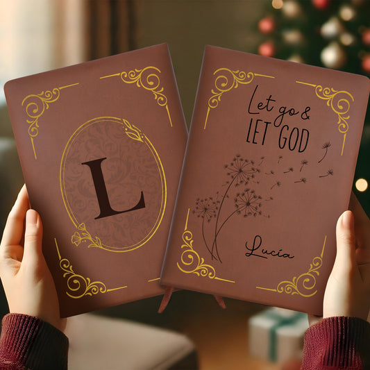 Let Go And Let God Custom Monogram Journal