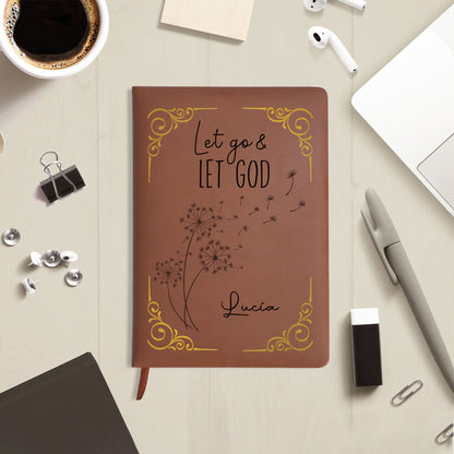 Let Go And Let God Custom Monogram Journal