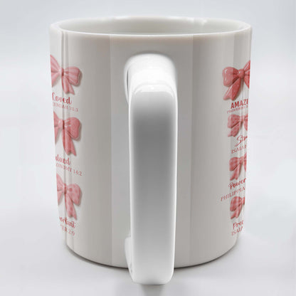 God Says I'm Loved, Unique, Strong, Protected, Bows and Religious Verses