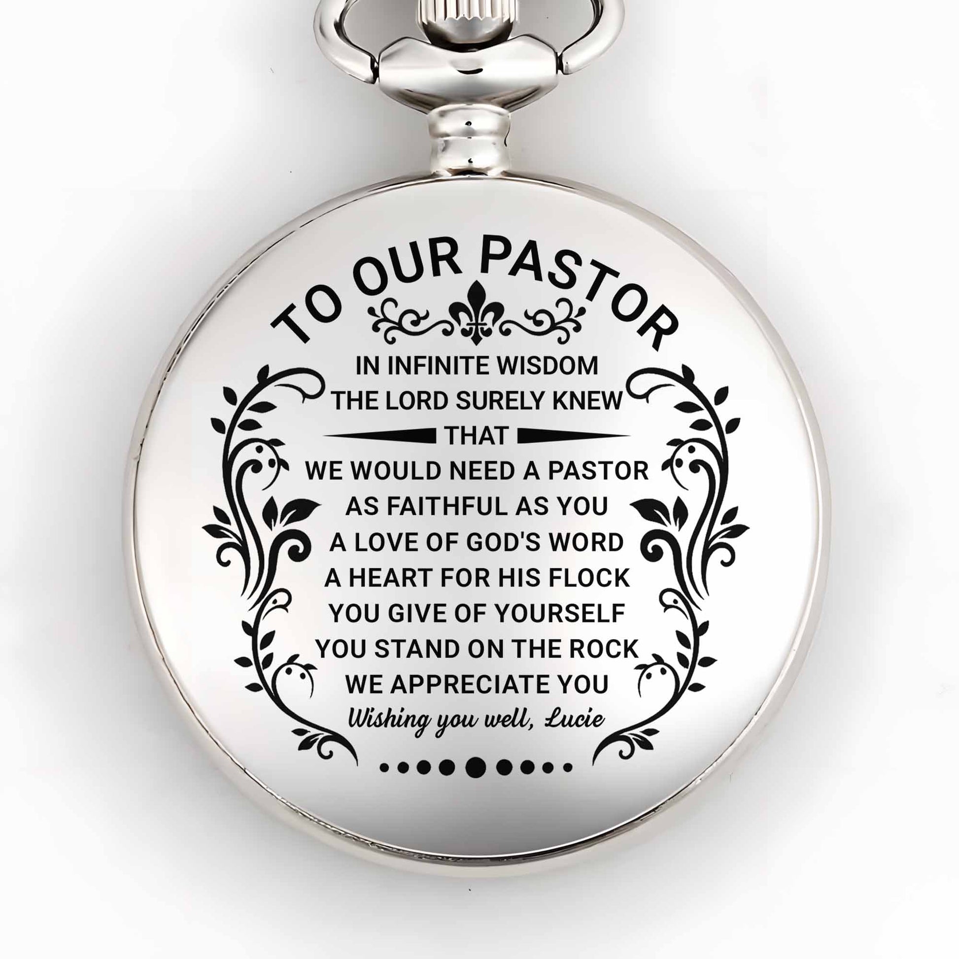 To Our Pastor In Infinite Wisdom, Floral Designs