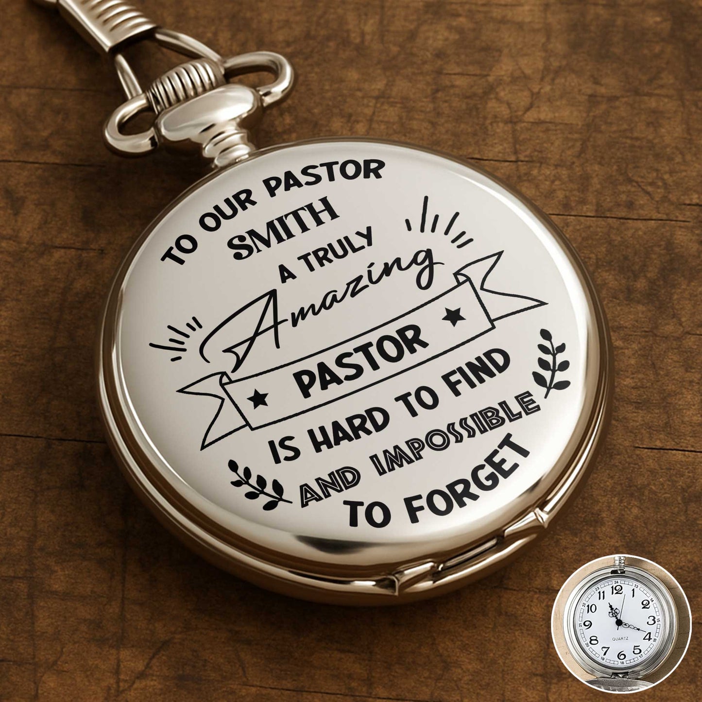 To Our Pastor, A Truly Amazing Gift Featuring Stars And Laurel Branches