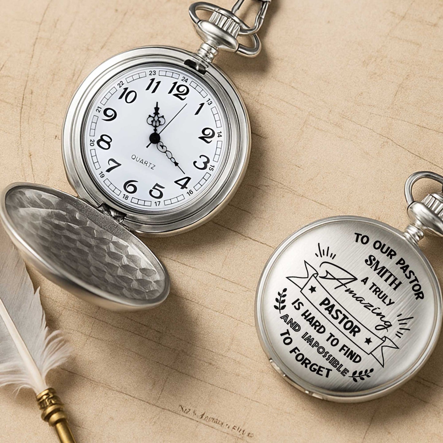 To Our Pastor, A Truly Amazing Gift Featuring Stars And Laurel Branches