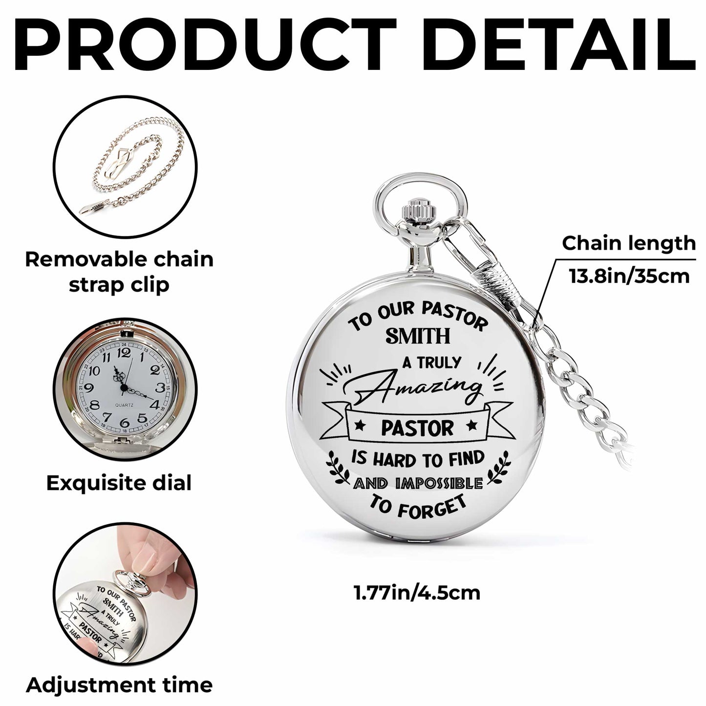 To Our Pastor, A Truly Amazing Gift Featuring Stars And Laurel Branches