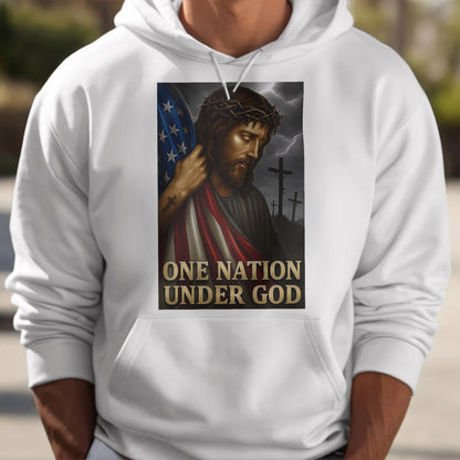 One Nation Under God, Jesus and American Flag