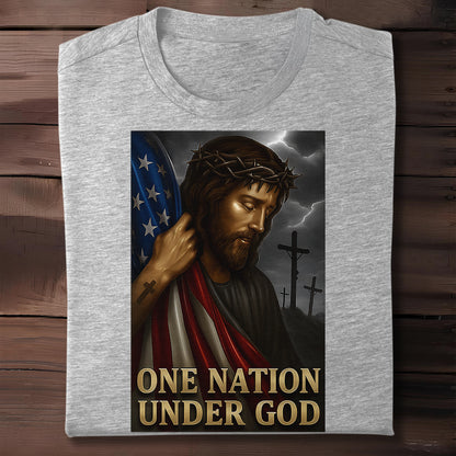 One Nation Under God, Jesus and American Flag
