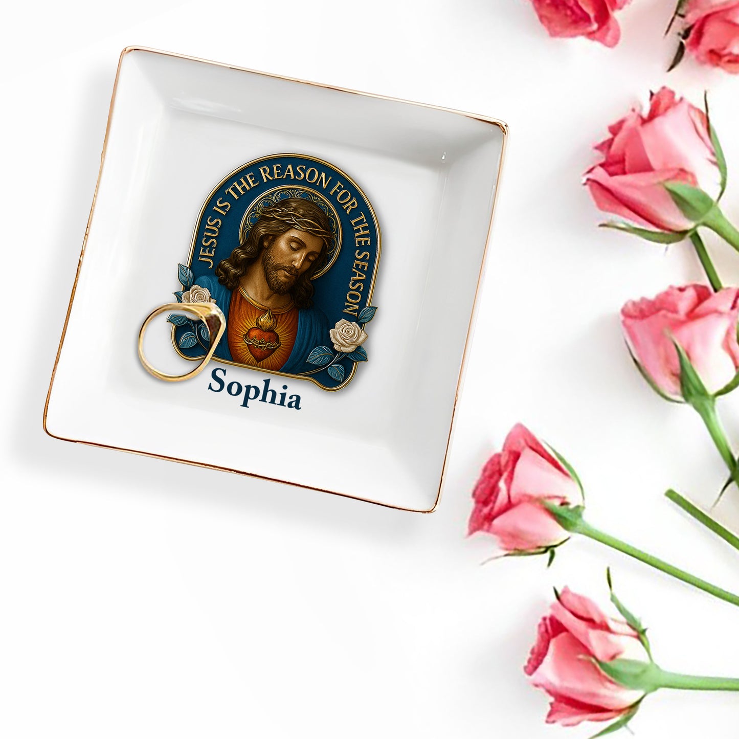 Jesus Is The Reason For The Season, Jesus Image and Roses