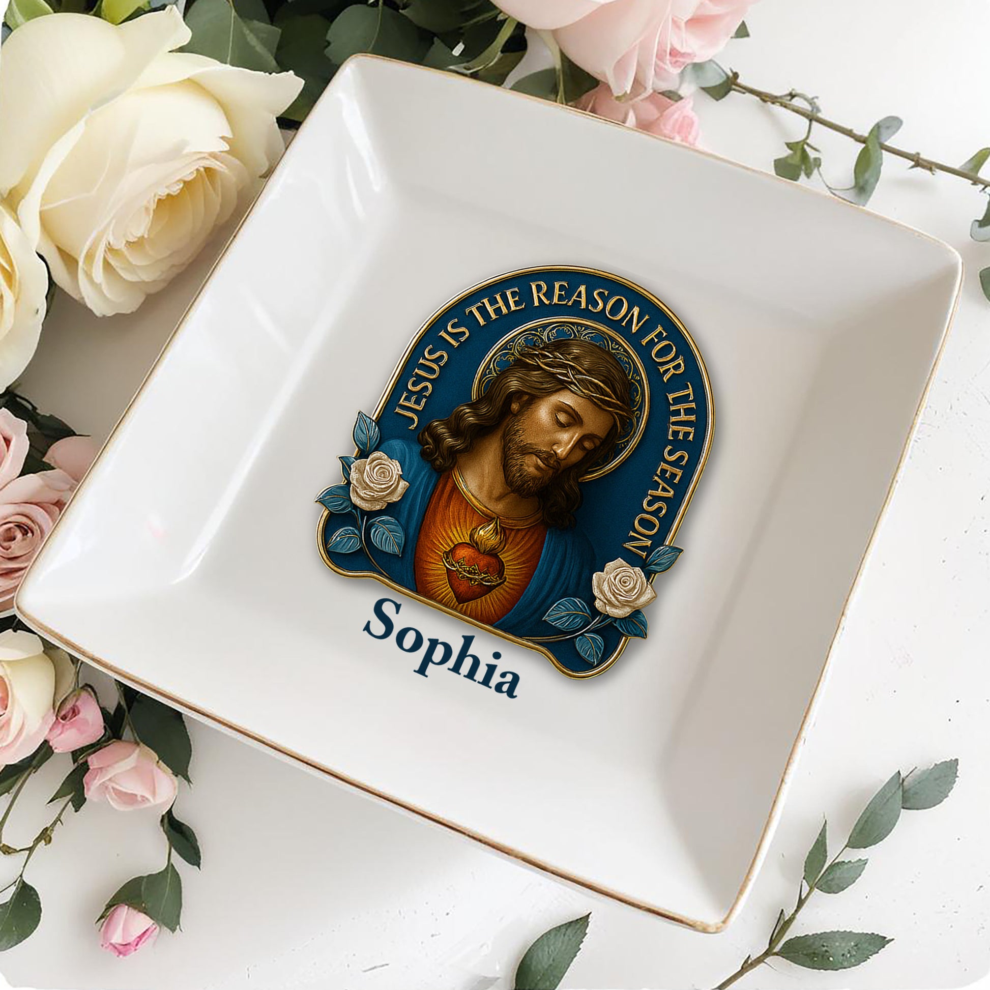 Jesus Is The Reason For The Season, Jesus Image and Roses