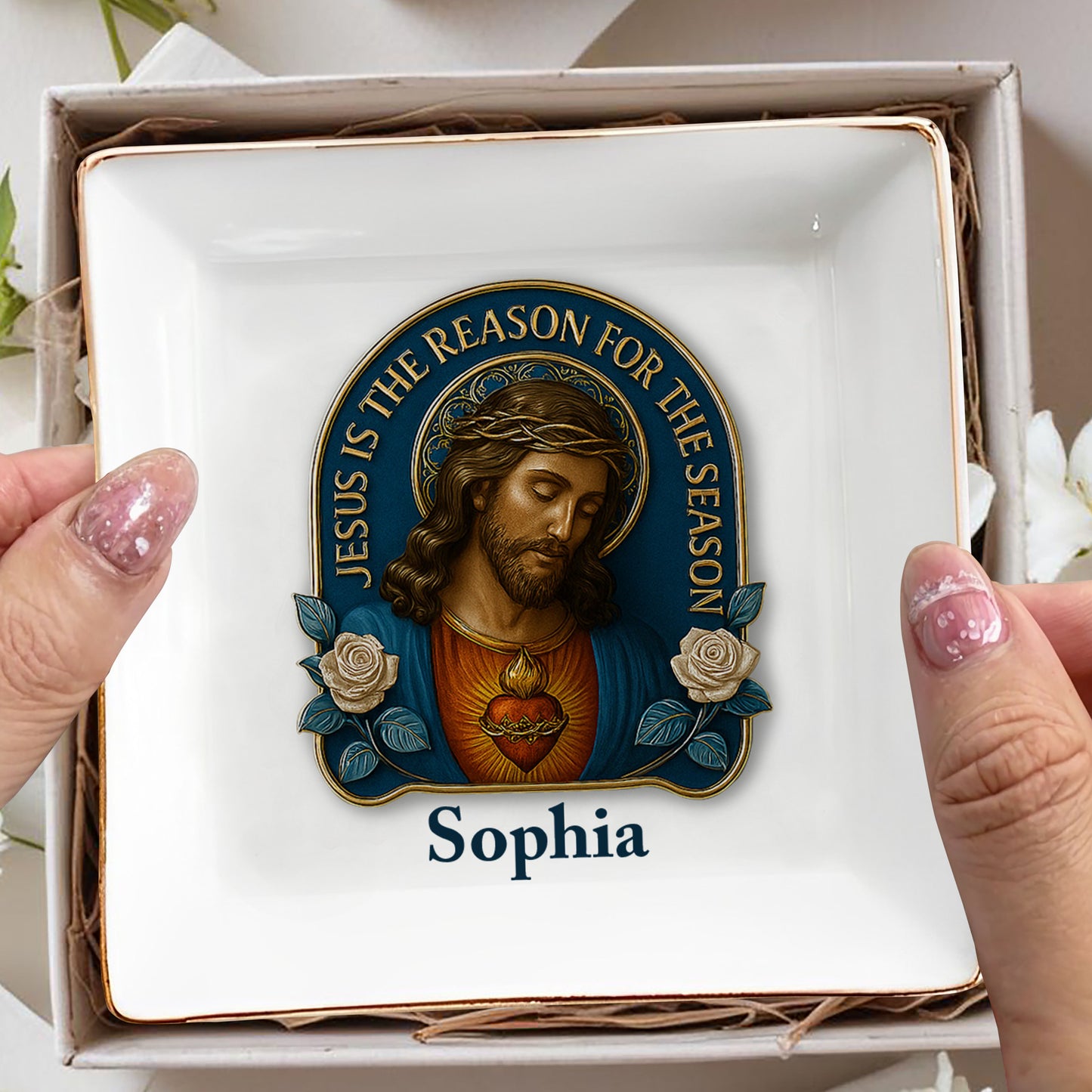 Jesus Is The Reason For The Season, Jesus Image and Roses