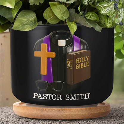 Pastor Smith, Cross, Holy Bible, And Glasses