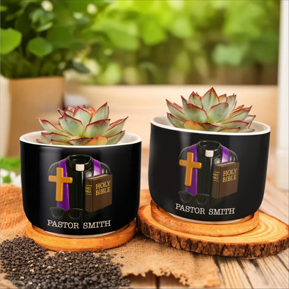 Pastor Smith, Cross, Holy Bible, And Glasses