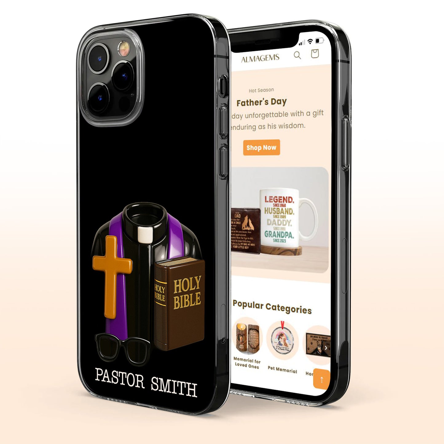 To My Dear Pastor, Cross And Holy Bible