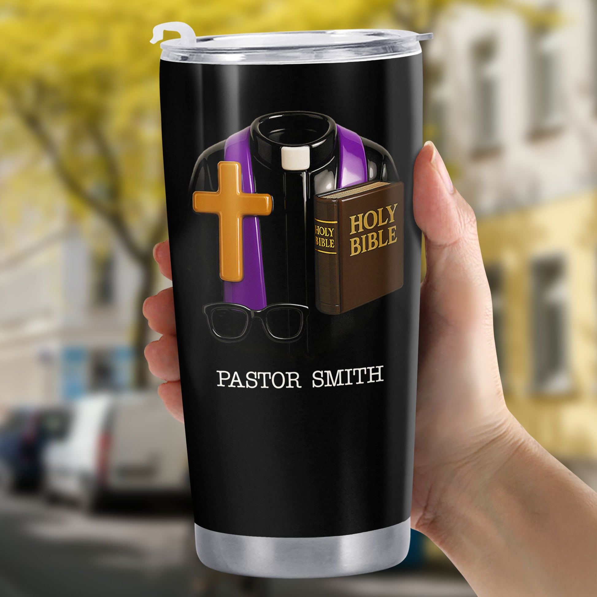 Perfect Gift For Passionate Clergymen With Holy Bible And Cross