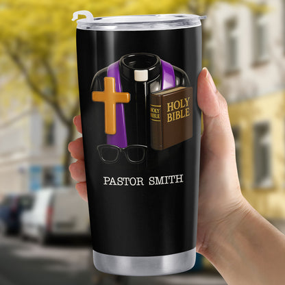 Perfect Gift For Passionate Clergymen With Holy Bible And Cross