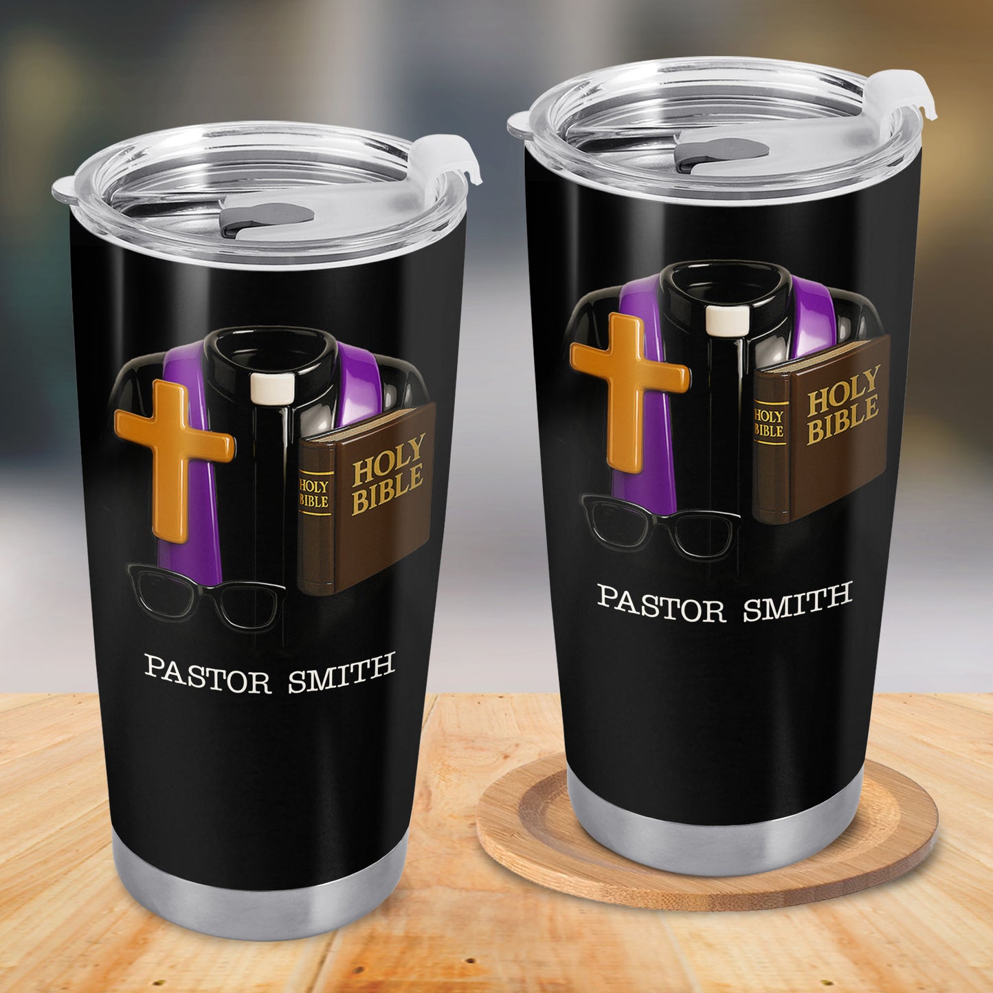 Perfect Gift For Passionate Clergymen With Holy Bible And Cross