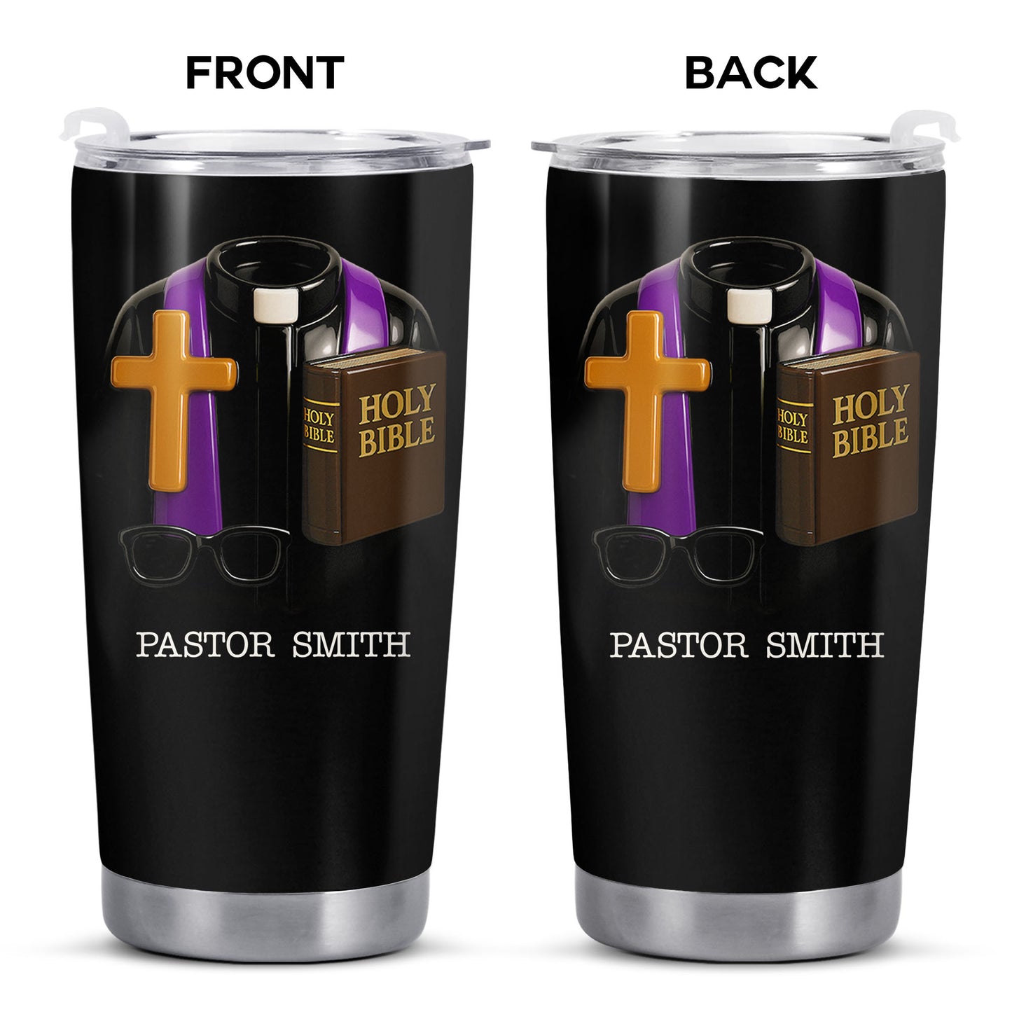 Perfect Gift For Passionate Clergymen With Holy Bible And Cross