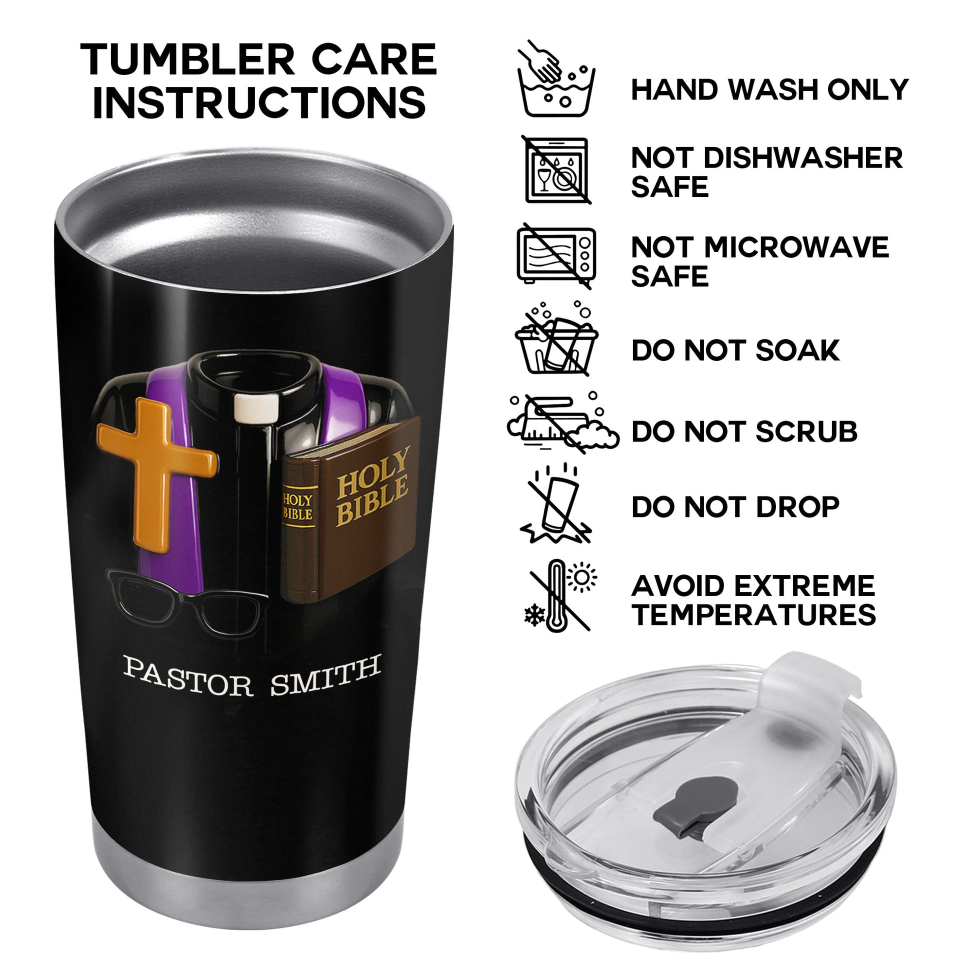 Perfect Gift For Passionate Clergymen With Holy Bible And Cross