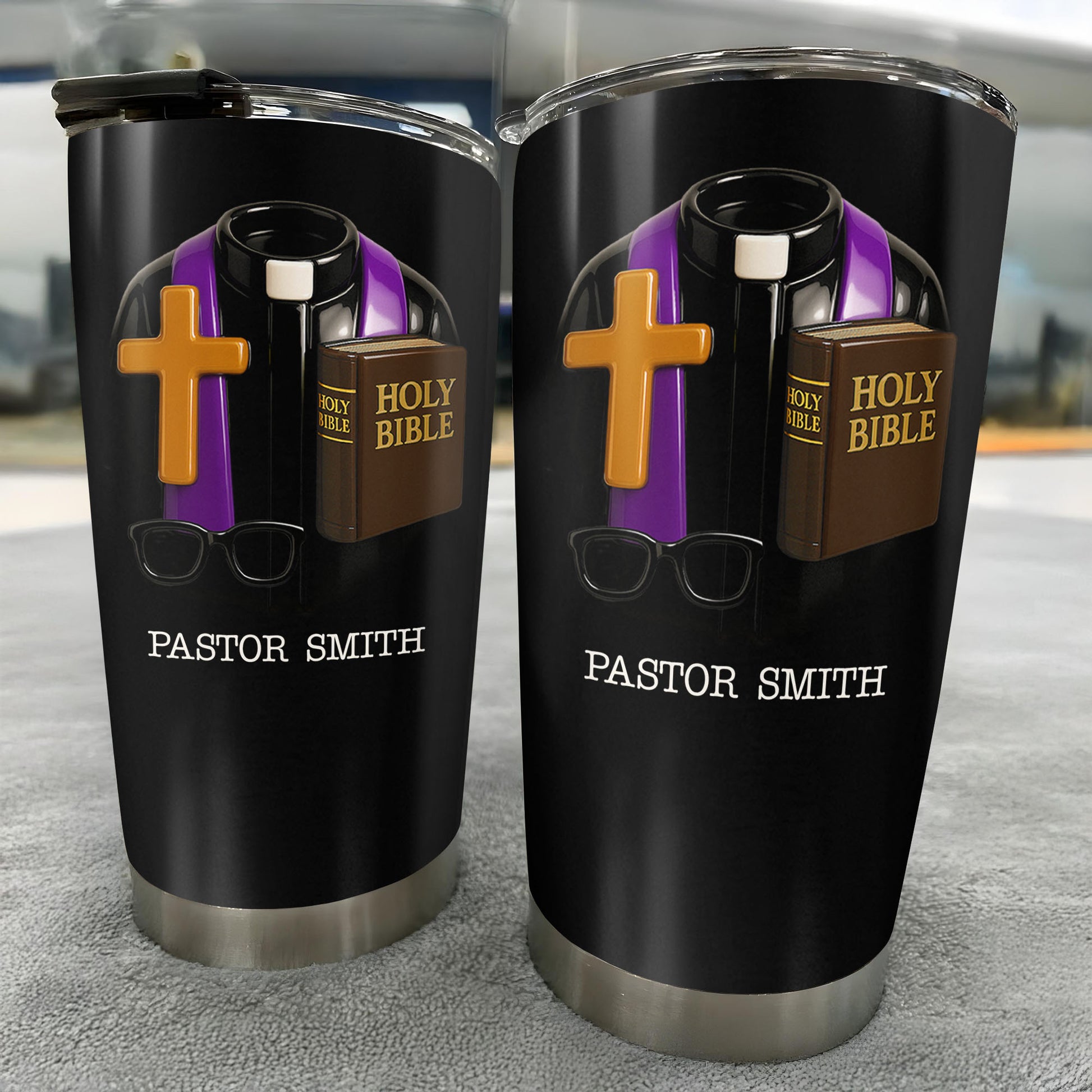 Perfect Gift For Passionate Clergymen With Holy Bible And Cross