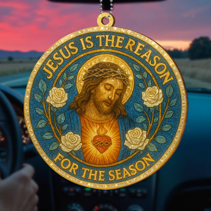 Jesus Is The Reason For The Season, Roses and Sacred Heart