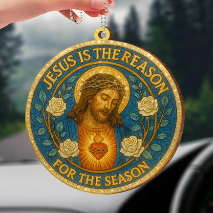Jesus Is The Reason For The Season, Roses and Sacred Heart