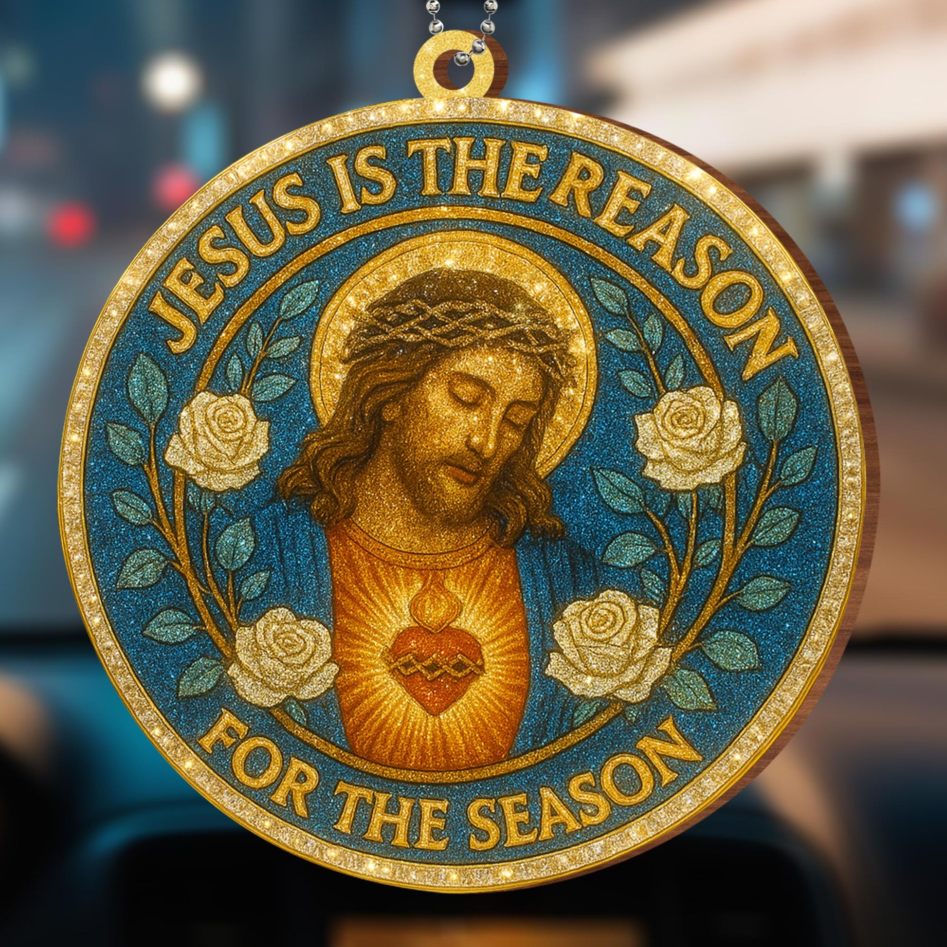Jesus Is The Reason For The Season, Roses and Sacred Heart
