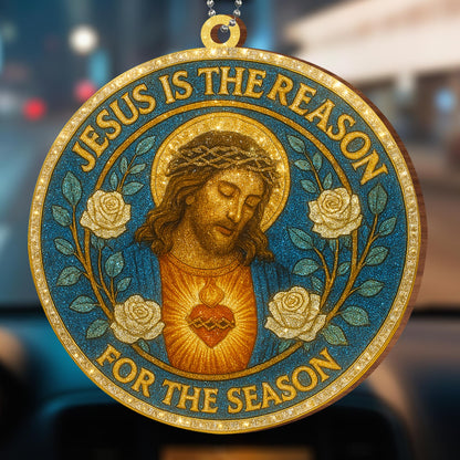 Jesus Is The Reason For The Season, Roses and Sacred Heart