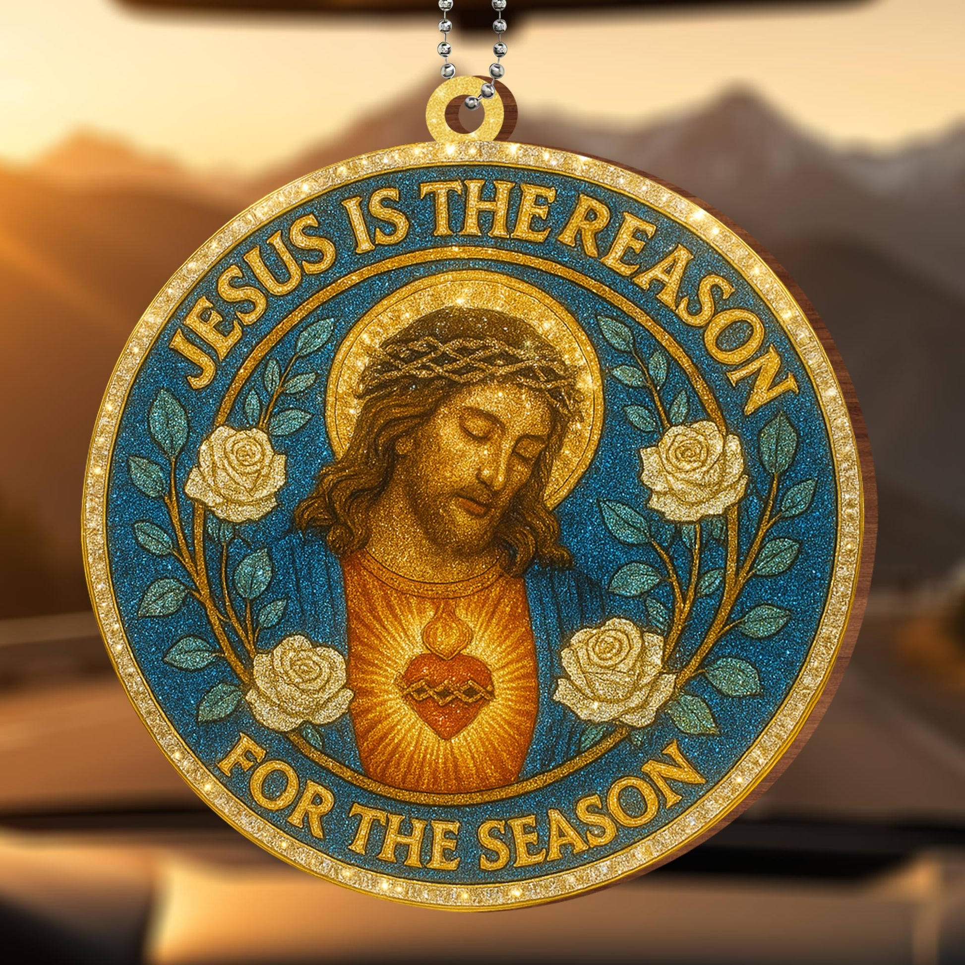 Jesus Is The Reason For The Season, Roses and Sacred Heart