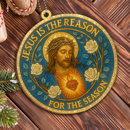 Jesus Is The Reason For The Season, Roses and Sacred Heart