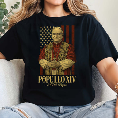 Pope Leo XIV, 267th Pope With American Flag