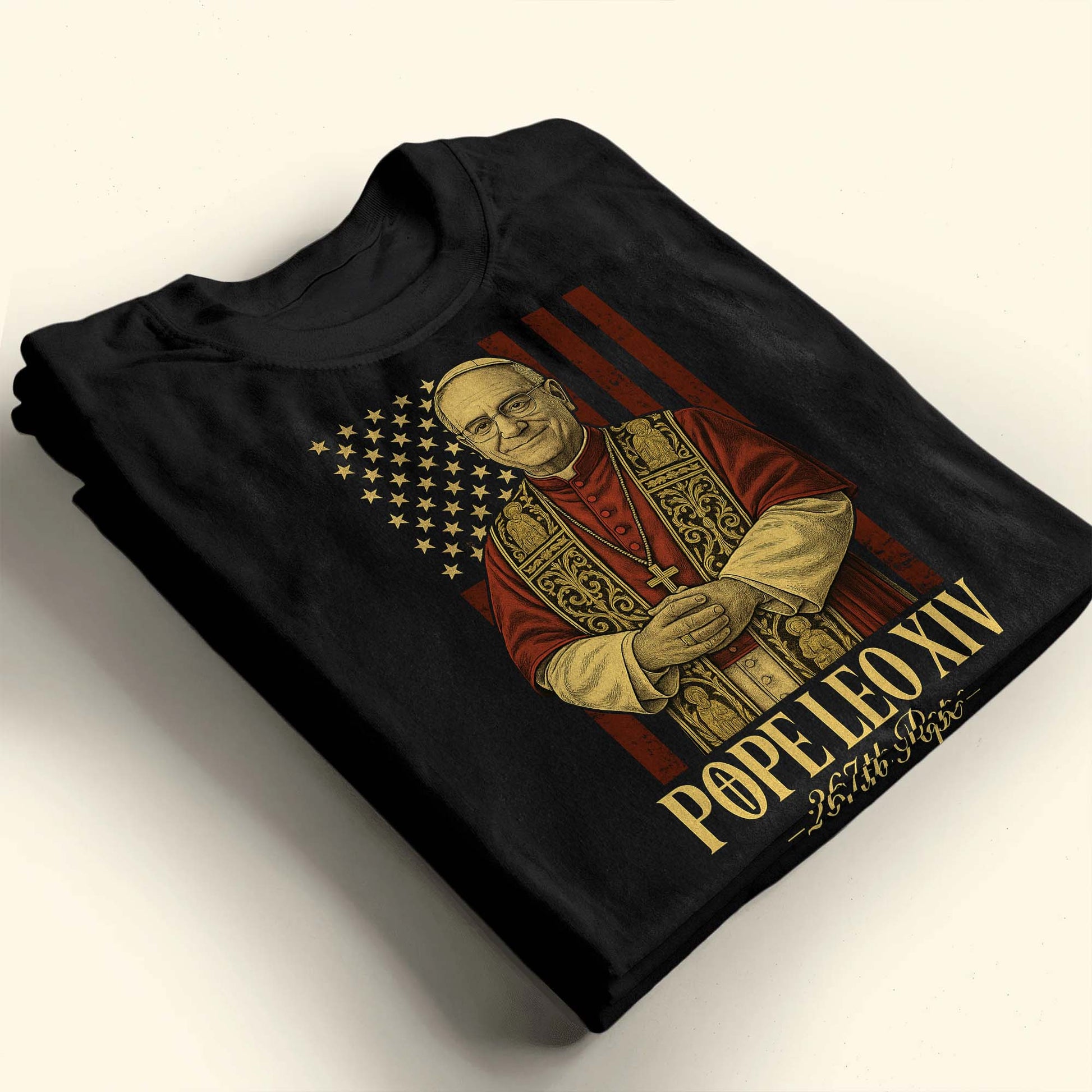 Pope Leo XIV, 267th Pope With American Flag