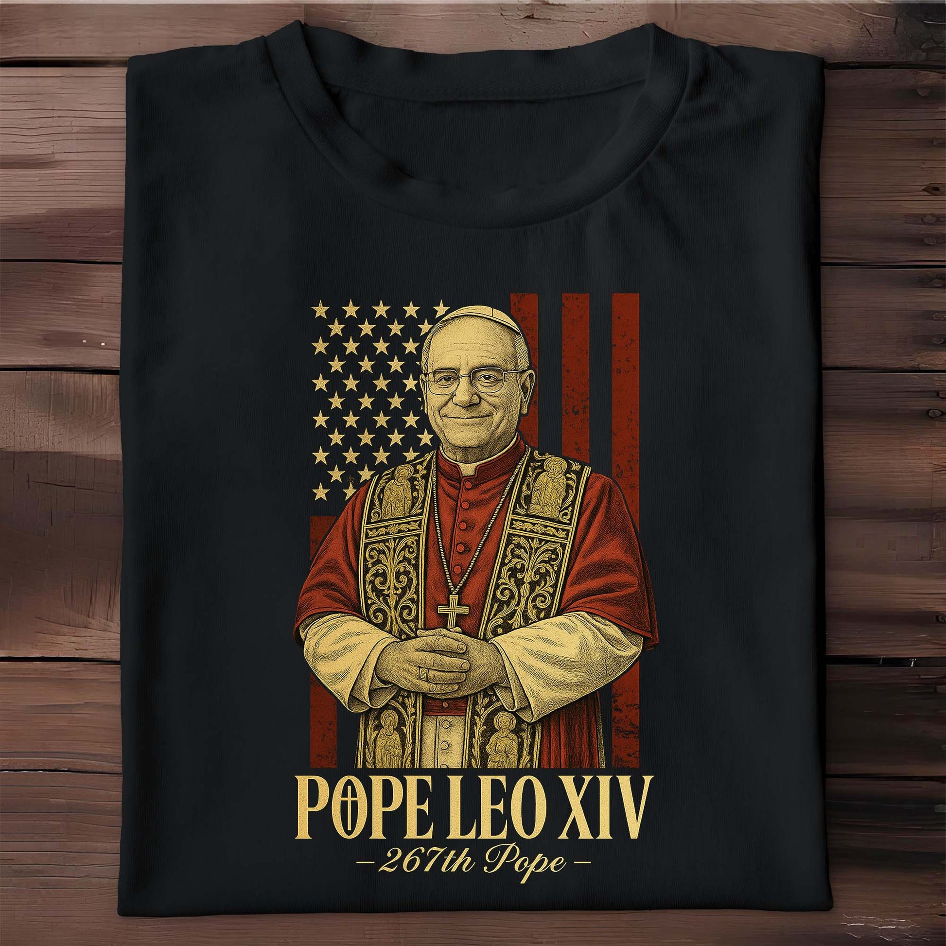 Pope Leo XIV, 267th Pope With American Flag